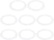 PATIKIL Goof Rings Inner Diameter 3.98", Outer Diameter 5.51", 8 Pcs Metal Goof Rings Cover Recessed Light Trim for Ceiling Wall Fixtures Can Ligh...