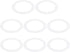 PATIKIL Goof Rings Inner Diameter 3.98", Outer Diameter 5.51", 8 Pcs Metal Goof Rings Cover Recessed Light Trim for Ceiling Wall Fixtures Can Ligh...