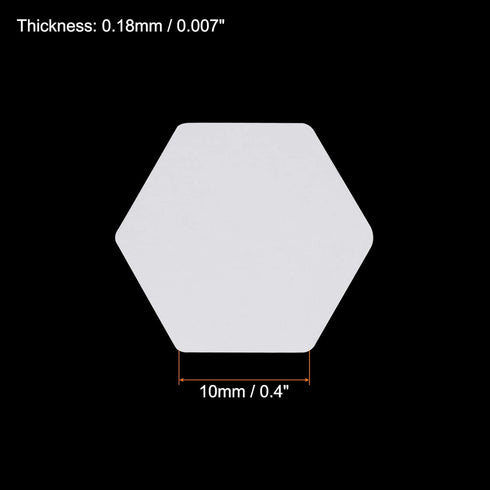 200 Count English Paper Piecing Hexagon 10mm Shapes Paper Quilting Templates Patchwork English Paper Piecing Supplies for Quilting Sewing DIY Craf...