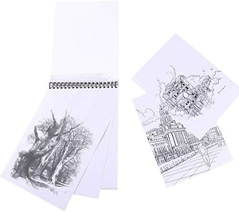 9" x 12" Sketch Book, Top Spiral Bound Sketch Pad,90-Sheets (68lb/100gsm), Acid Free Art Sketchbook Artistic Drawing Painting Writing Paper for Ar...