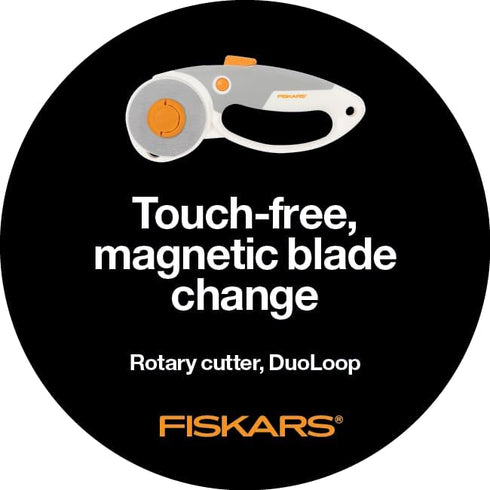 Fiskars® Easy Change DuoLoop Rotary Cutter (45 mm/60 mm)...