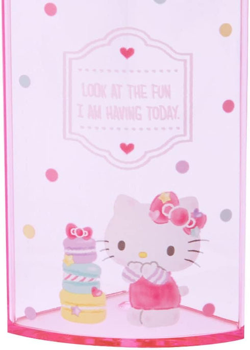 Sanrio 213110 Pink Plastic Hello Kitty Kitty Pen Stand 360 Degree Rotating Pen Stand Pen Holder Cosmetic Makeup Brush Tulle Pet Character...