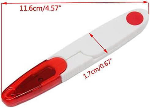 yueton Pack of 4 Plastic Handle & Safety Cover Sewing Scissors Clothes Thread Embroidery Cross-stitch Craft Clipper Cutter Tailor Nippers, Sewing ...