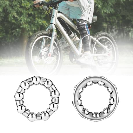 4pcs Bike Ball Crank Bearing 6mm(1/4 Inch) X 9 Balls Ball Bearings for Bike Crank Bottom Bracket Bicycle Ball Bearings Retainer Bike Parts Repair ...