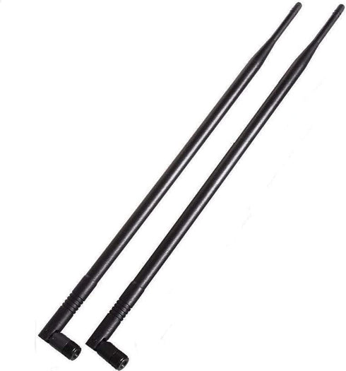 1.3ft 2X 10dBi WiFi Bluetooth Antenna Dual Band Omni Directional Antenna 2.4Ghz/5Ghz RP-SMA Male Long Range for Wireless Wi-Fi Router Network Devi...