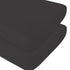Biloban Crib Sheets Fitted, 2 Pack Crib Sheet Fits for Standard Crib Mattress, Neutral Toddler Bed Sheets for Baby Boys and Girl, Black, 52”X 28”...