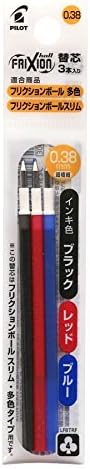 Pilot Erasable Ballpoint Pen Pearl Green 0.38mm (LKFBS60UF-PG)+0.38mm Refill Black Blue Red 3 Set...