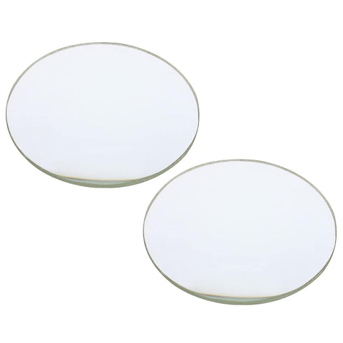 PATIKIL 4" (100mm) Focal Length Double Convex Lens, 2 Pack 40mm Diameter 6mm Height Glass Optically Polished Round Edges Lens for Physics Experime...