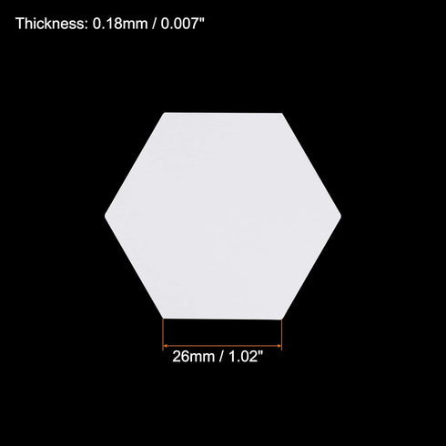 200 Count English Paper Piecing Hexagon 26mm Shapes Paper Quilting Templates Patchwork English Paper Piecing Supplies for Quilting Sewing DIY Craf...