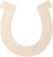 Darice Unfinished Wood Simple Shape Cutout, Horseshoe, 3mm...