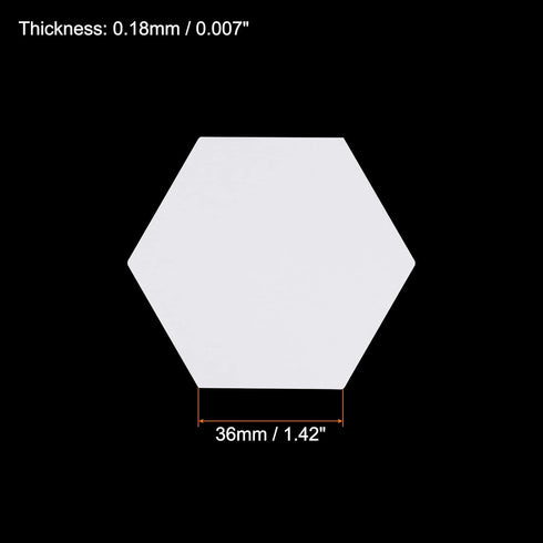 100 Count English Paper Piecing Hexagon 36mm Shapes Paper Quilting Templates Patchwork English Paper Piecing Supplies for Quilting Sewing DIY Craf...