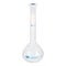 PATIKIL 250ml Volumetric Flask, Polypropylene Graduated Volumetric Measuring Flask with Plug Cap Tolerance 0.3ml for Laboratory Science Experiment...