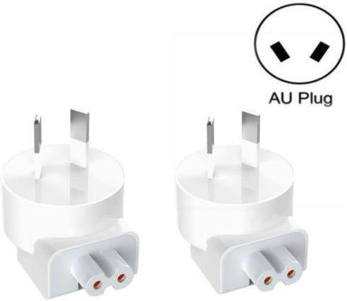 2 Pack AU Plug Duck Head Adapter Converter for Apple MacBook Mac iPad iPhone AC Power Wall Charger Brick Block Australian New Zealand China NZ CN ...