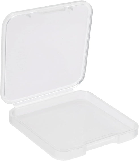 PATIKIL Clear Storage Container with Hinged Lid 40x6.5mm, 24 Pack Plastic Square Box for Beads Art Craft...