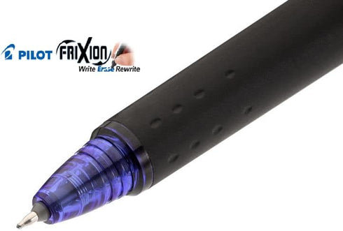 Pilot FriXion Point Clicker 0.5mm, Erasable Gel Needle tip Pens, Extra Fine Point, 6 pack (Navy Blue)...