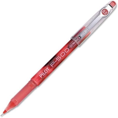 Pilot Precise P-500 Gel Rolling Ball Pen, Extra Fine 10 Pens (Red)...