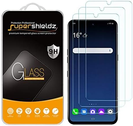Supershieldz (3 Pack) Designed for LG V60 ThinQ/LG V60 ThinQ 5G / LG V60 ThinQ 5G UW Tempered Glass Screen Protector, (Not Work for The Dual Scree...