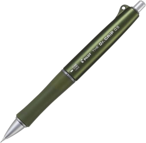 PILOT HTDG-90R-OL The Doctor Grip Mechanical Pencil, 0.02 inches (0.5 mm), Olive...