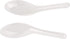 Juvale 200 Pack Disposable Chinese Soup Spoons, Clear Plastic Asian Utensils for Appetizers, Ramen, Pho (4.5 x 1.2 In)...