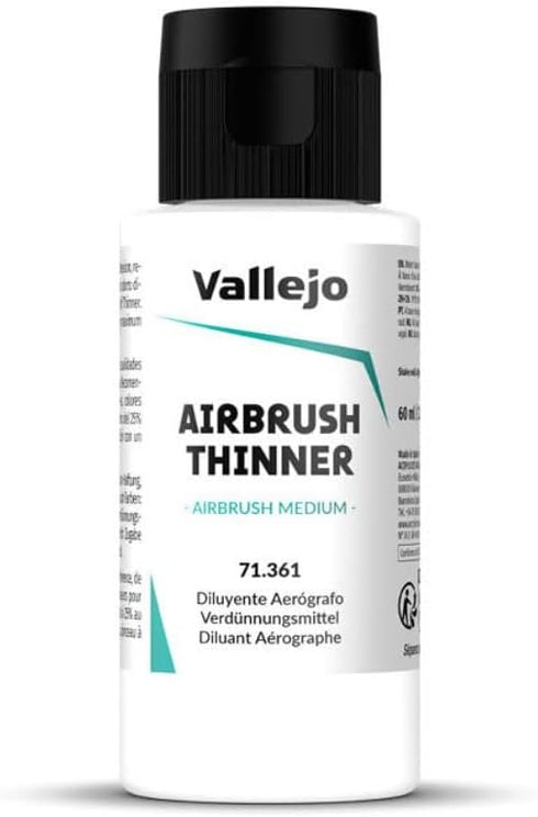 Vallejo - Airbrush Thinner for Acrylic Paints 60 ml (2.02 fl.oz.)...