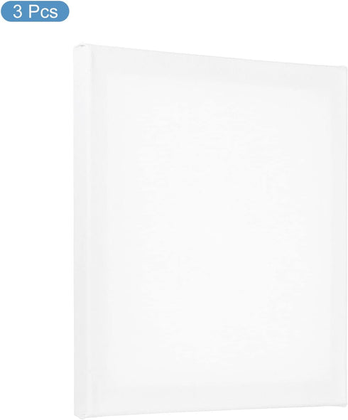 PATIKIL Paint Canvases Panel for Painting, 3 Pack 10x10 Inch Square Wood Frame Stretched Blank Art Board Panels for Acrylic, Oil, Tempera Painting...