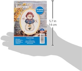 Janlynn 21-1791 14 Count Snowlady Mini Counted Cross Stitch Kit, 3" by 4"...