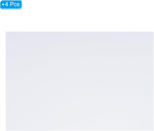 PATIKIL Magnetic Dry Erase Whiteboard Paper, 4 Pcs 12" x 8" Adhesive Dry Erase Board Sticker Right Angle Side Magnetic Whiteboard Paper for Fridge...