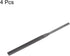 4pcs Pneumatic Flat Files Set 5mm x 85mm Hardened Bearing Steel Middle Cut Teeth Hand Tools for Metal Wood Sharpening...