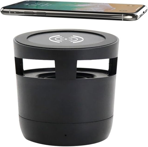 Portable Bluetooth Speaker with Built-in Wireless Charger Compatible with iPhone, Samsung Galaxy, Google Pixel, LG, Sony, Oneplus, Xiaomi, Gifts f...