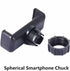2 Pack Ring Light Phone Holder Replacement Clamp 17mm Rotate Ball Hole Clip Base for Hose Gooseneck Support Stand Live Broadcast Tripod Monopod Mo...