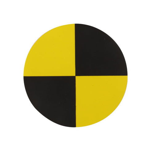 (120 PCS) TOSUKKI Crash Test Stickers,Crash Test Targets,Crash Test Markers,Crash Test Dummy Stickers Reflective (Ø 40 mm)...