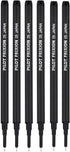 Pilot Frixion Erasable Pens 0.5 Ball Clicker Gel Ink Retractable Pen - Extra Fine Point - White Barrel - Black Ink - Pack Of 3 Pens And 2 Refills...