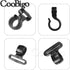 10pcs Plastic Snap Hooks 1"(25.5mm) Backpack Strap Buckles Hardware for Outdoor Camping 25mm Webbing Backpack Bag Strap Tent Garment DIY Parts Acc...