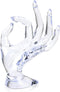yuntop 1 Pack Hand Form Ring Holder Mannequin Hand Jewelry Organizer Stand Watch Stand Bracelet Ring Support Aesthetic Rack (Clear)...