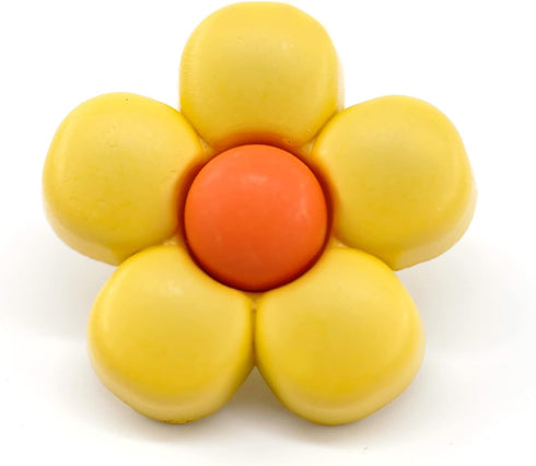 20 pcs Cute Resin Little Yellow Flowers with Shank Sewing Coat Buttons -18mm -11/16"...
