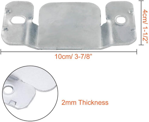 PAXCOO 4 Pack Sectional Sofa Connector Couch Furniture Interlocking Software Bracket with Screws and 12Pcs Furniture Pads...