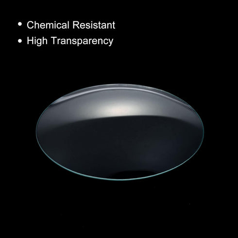 PATIKIL 100 mm Diameter Watch Glass, 3 Packs Beaker Cover Smooth Edges Chamfered Arc for Laboratory, Transparent...