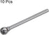 10pcs Carbide Rotary Burrs 1/8" (3mm) Shank 1/4" (6mm) Head Double Cut Ball D Shape Die Grinder Bits Rasp Files for Metal Wood Plastic Polishing E...