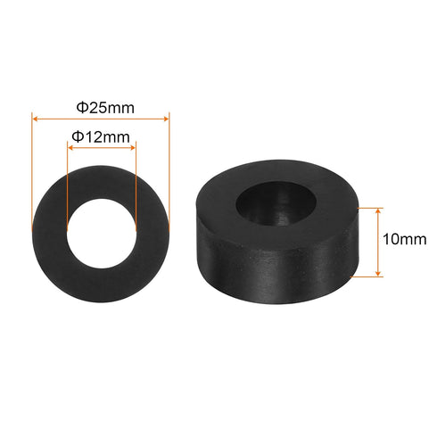 8pcs Rubber Spacer 1 Inch OD 0.47 Inch ID 0.4 Inch Thick Neoprene Round Anti Vibration Isolation Pads Isolator Rubber Washers Bushings for Home Ca...