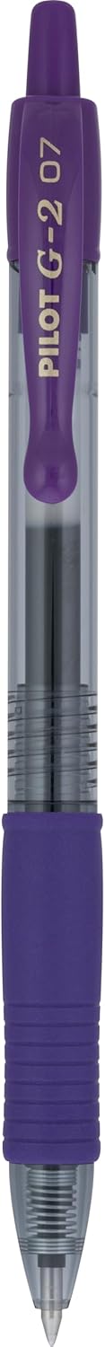 PILOT, G2 Premium Gel Roller Pens, Fine Point 0.7 MM, Grape, Pack of 12 (Dozen Box)...