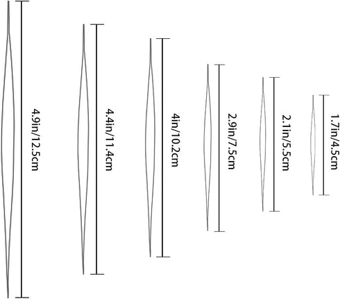 18 Pcs Beading Needles Set, 6Sizes Big Eye Beading Needles with Needle Bottle for Jewelry Making...