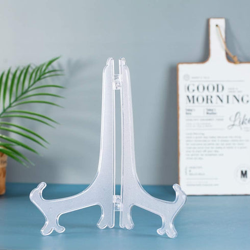 Artliving 12 Inch Plastic Display Stand, White Easel Display Photo Holder Stand, Displays Picture Frames, Cookbooks, Tablets and Art...