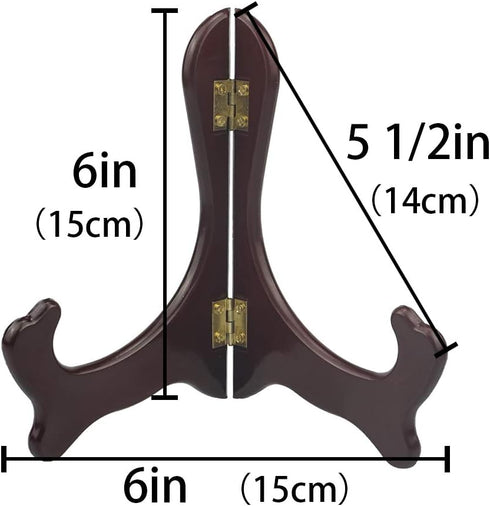 Artliving 6 inch wood-like Easels Plate Stand Holder Display Stands -Set of 4...