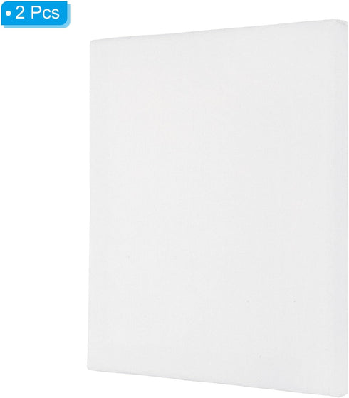 PATIKIL Paint Linen Canvases for Painting, 2 Pack 8x8 Inch Square Wood Frame Stretched Blank Art Canvas Board Panels for Acrylic, Oil, Tempera Pai...