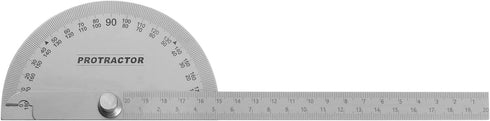 Stainless Steel Angle Protractor 0-180 Degrees Round Head Finder Measuring Ruler General Tool with 20cm/7.87" Arm for Woodworking...