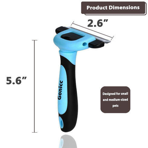 Gonicc Professional Dog and Cat Brush tool for Shedding Hair PDT- 1001(Small)...