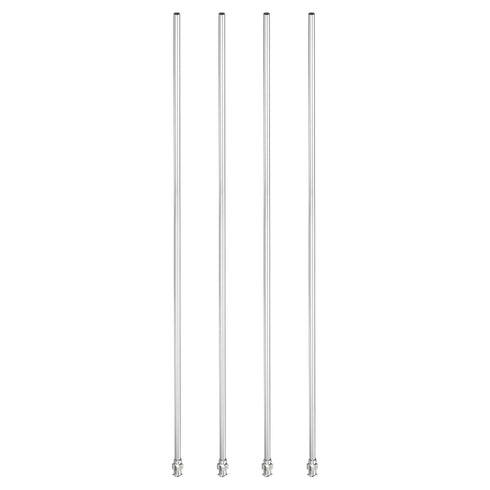 PATIKIL 8Ga x 12 Inch Stainless Steel Dispensing Needle Tips, 4Pcs Metal Glue Needle Tube Blunt Tips Luer Lock for Thick Glue Ink Lab, Silver...