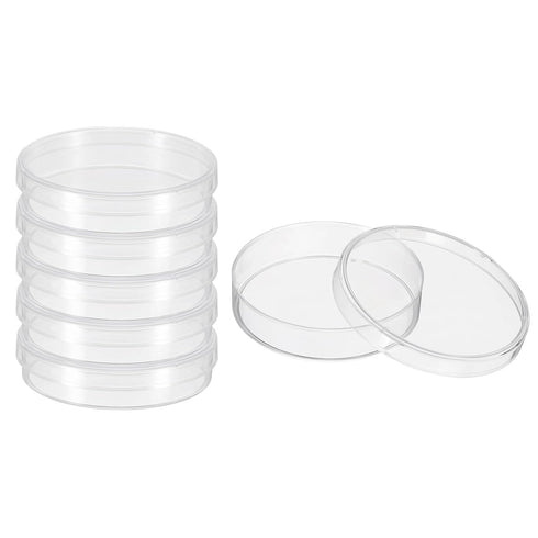 PATIKIL 55mm Plastic Petri Dishes with Lid, Petri Plates Tissue Culture Plate for Lab Science Experiment, Clear...