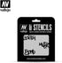 Vallejo 1/35 Scale Stencil Street Art No.1 - Model Building Paints and Tools # ST-LET003...