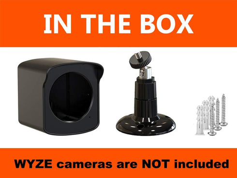 PEF Mount for Wyze Cam Outdoor, Weatherproof Protective Cover and 360 Degree Adjustable Wall Mount for Wyze Camera Outdoor Indoor Wire-Free Smart ...